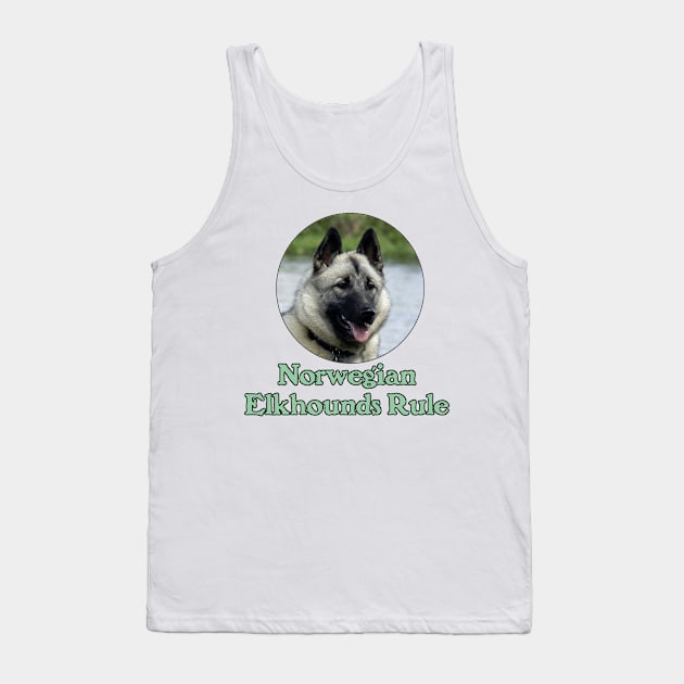 Norwegian Elkhounds Rule Tank Top by Naves